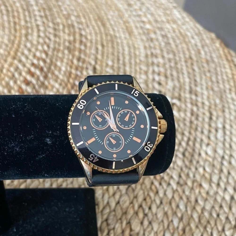 SFera Rosę Gold and Black Watch with 3 dials